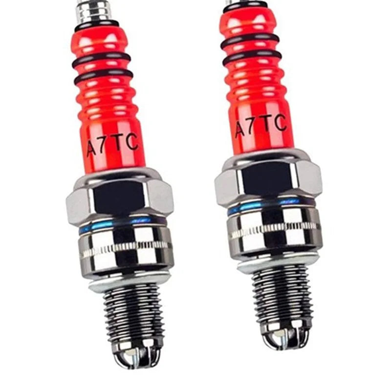 Racing 3 Electrode Spark Plug A7tc for 50cc 110cc 125cc 150cc Atv Scooter Dirt Bike Go Kart