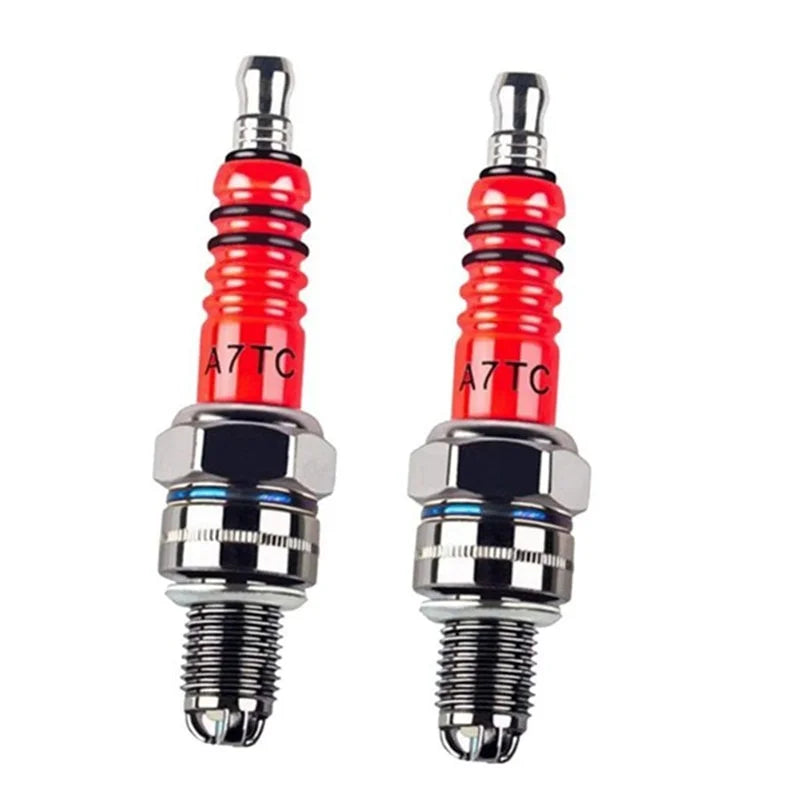 Racing 3 Electrode Spark Plug A7tc for 50cc 110cc 125cc 150cc Atv Scooter Dirt Bike Go Kart