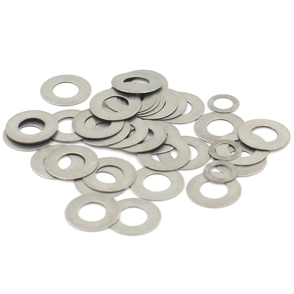 10-50pcs 304 Stainless Steel M3 M4 M5 M6 - M40 Adjusting Ultrathin Precision Shim Gasket Ultra Thin Flat Wafer Washer DIN988