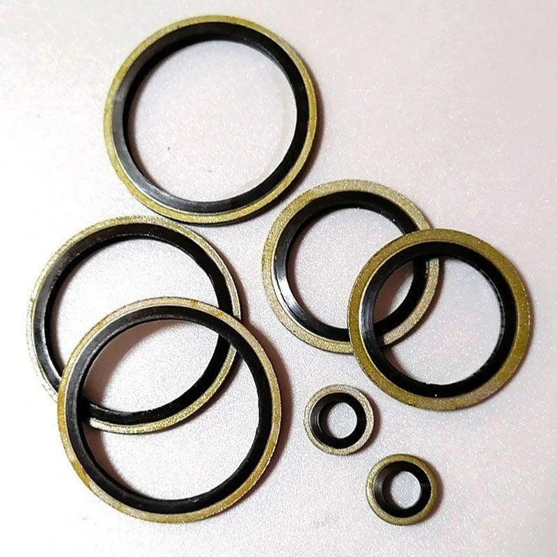 Combined Gasket Skeleton Oil Seal Carbon Steel Nitrile JB982-77 High Pressure Oil Pipe Gasket High Pressure Seal Ring 5/6/8-60G