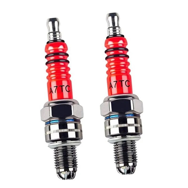 Racing 3 Electrode Spark Plug A7tc for 50cc 110cc 125cc 150cc Atv Scooter Dirt Bike Go Kart