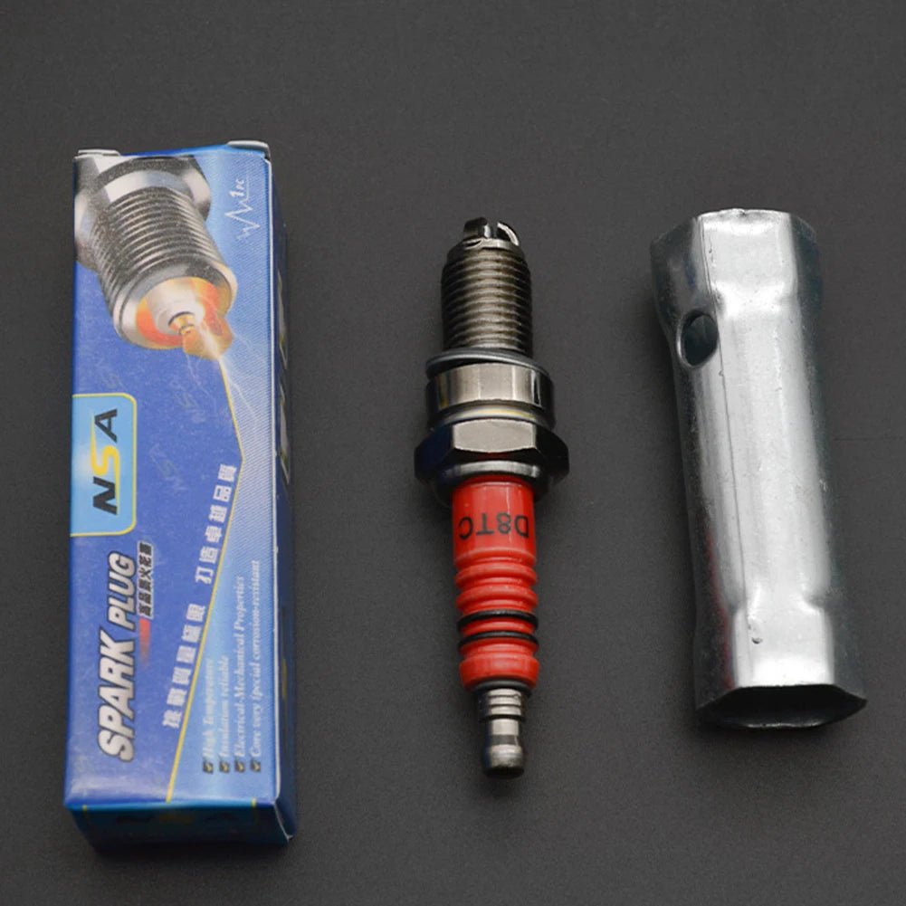 Spark Plug 3 Electrode 10/12mm A7TC D8TC Fits For ATV Scooter Dirt Bike Go Kart Motorcycle Accessories