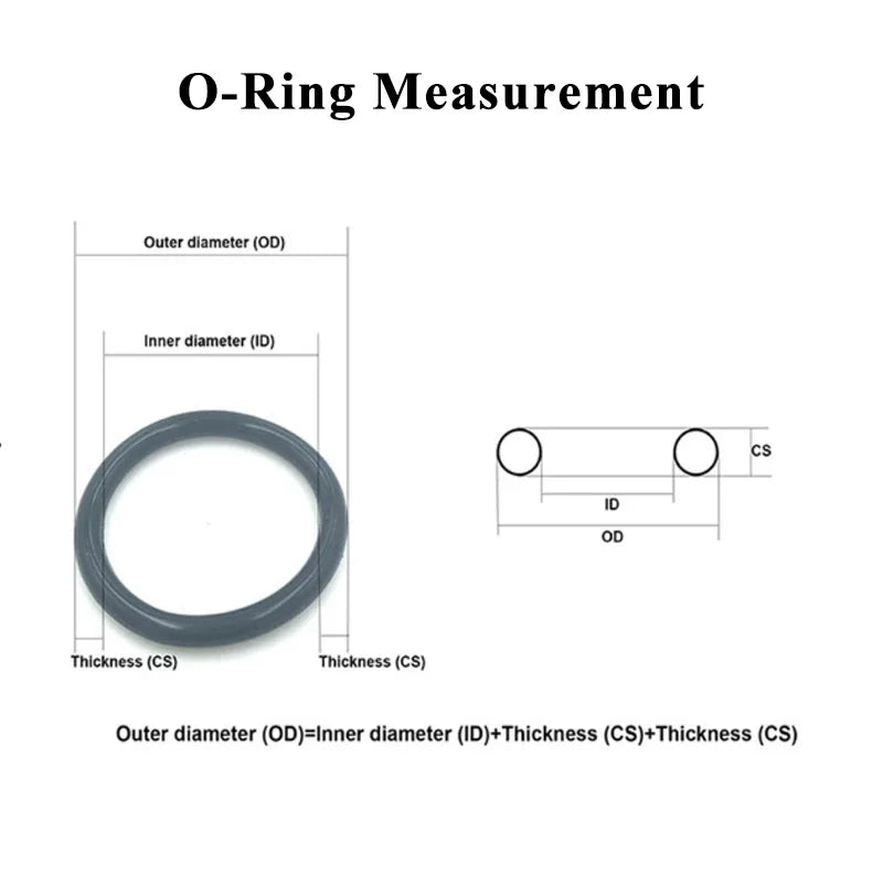 10pcs VMQ O Ring Gasket Thickness 2/3/4mm White Waterproof Washer Round O Shape Silicone Ring Food Grade