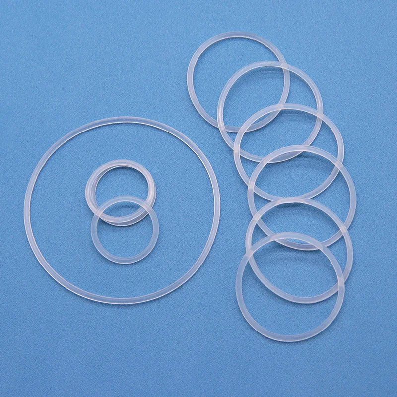 10pcs VMQ O Ring Gasket Thickness 2/3/4mm White Waterproof Washer Round O Shape Silicone Ring Food Grade