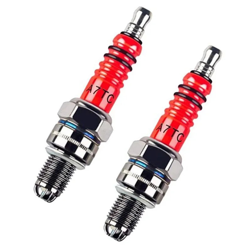 Racing 3 Electrode Spark Plug A7tc for 50cc 110cc 125cc 150cc Atv Scooter Dirt Bike Go Kart